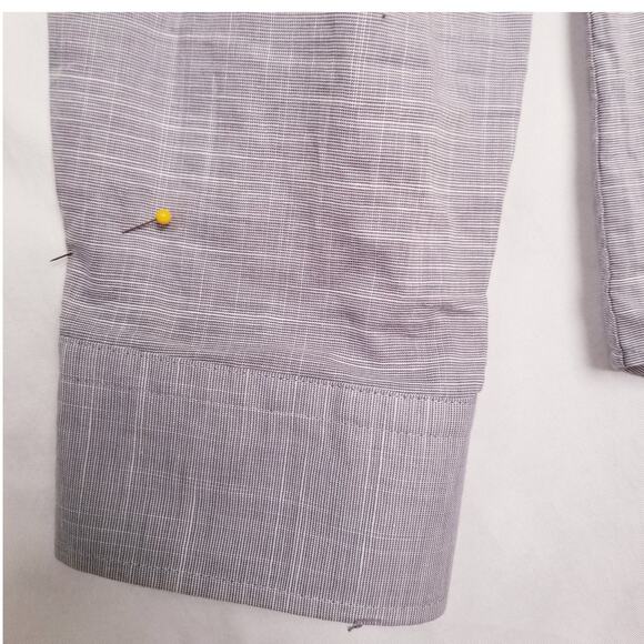 Calvin Klein Men's Gray Shirt Long Sleeve Button Up 100% Cotton Stretch Size L69 - Picture 5 of 13